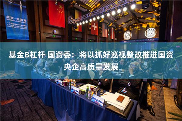 基金B杠杆 国资委：将以抓好巡视整改推进国资央企高质量发展