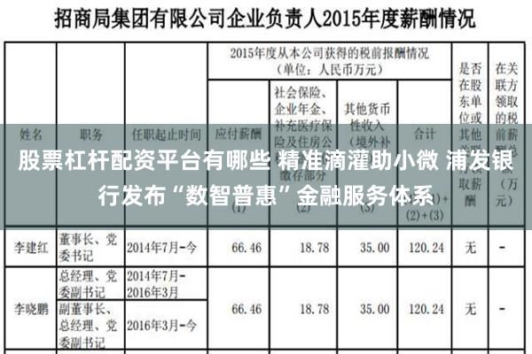 股票杠杆配资平台有哪些 精准滴灌助小微 浦发银行发布“数智普惠”金融服务体系