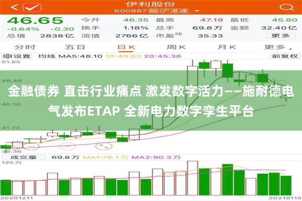 金融债券 直击行业痛点 激发数字活力——施耐德电气发布ETAP 全新电力数字孪生平台